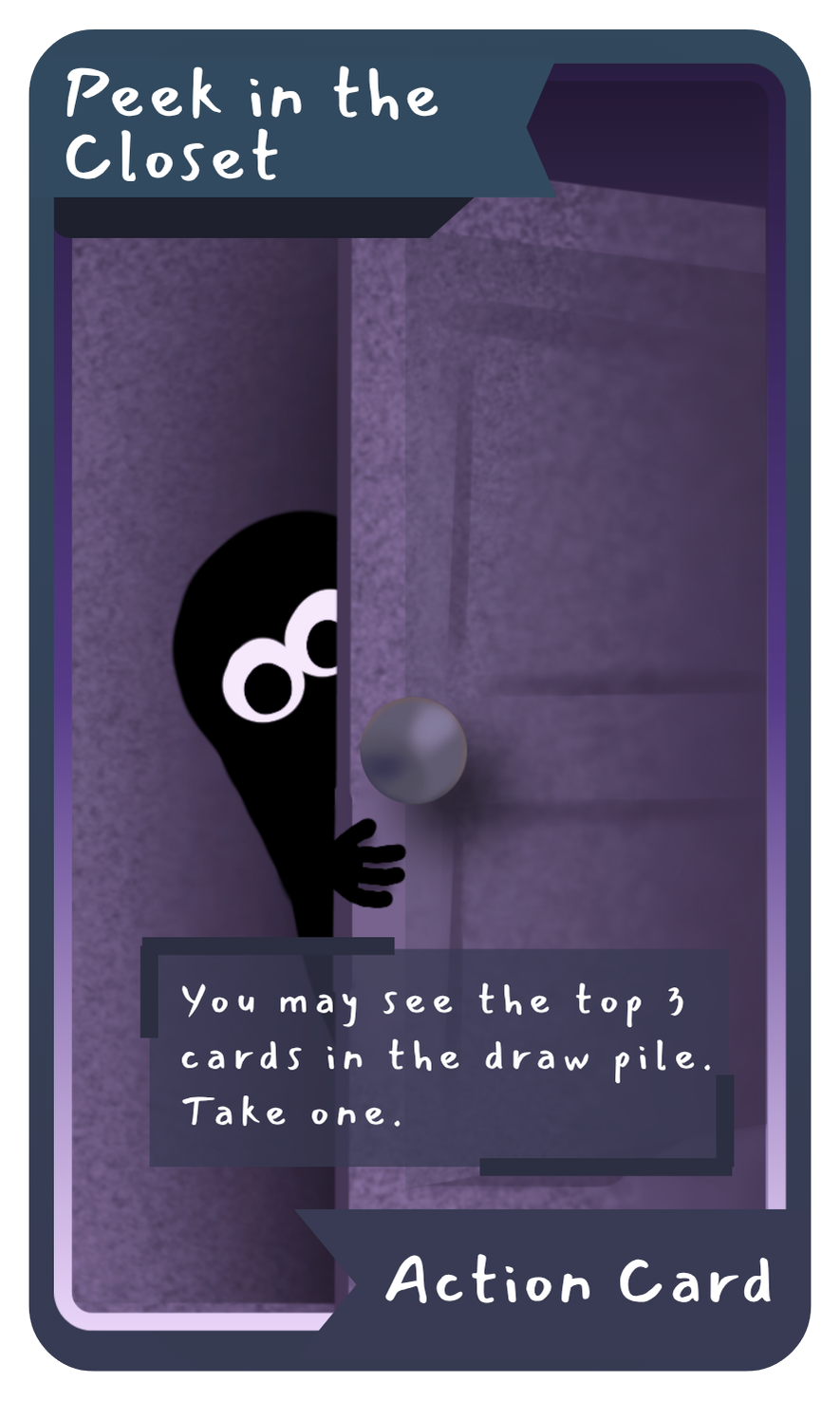 Peek In The Closet card